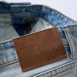 Quần Short Denim Nam Wash Basic Color Form Slim