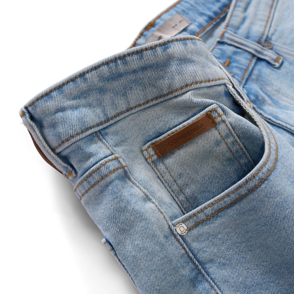 Quần Short Denim Nam Wash Basic Color Form Slim