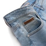 Quần Short Denim Nam Wash Basic Color Form Slim