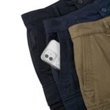 Quần Short Kaki Nam Túi Hộp Cargo Tag Form Smart Fit