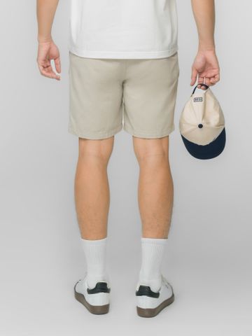 Quần Short Kaki Nam Garment Dye Form Regular