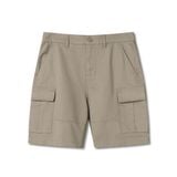 Quần Short Kaki Nam Cargo Garment Dye Form Regular