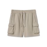 Quần Short Nỉ Chân Cua Túi Hộp Cargo Nam Form Regular