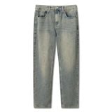 Quần Jean Nam Blue Sand Ống Suông Vintage Wash Form Straight