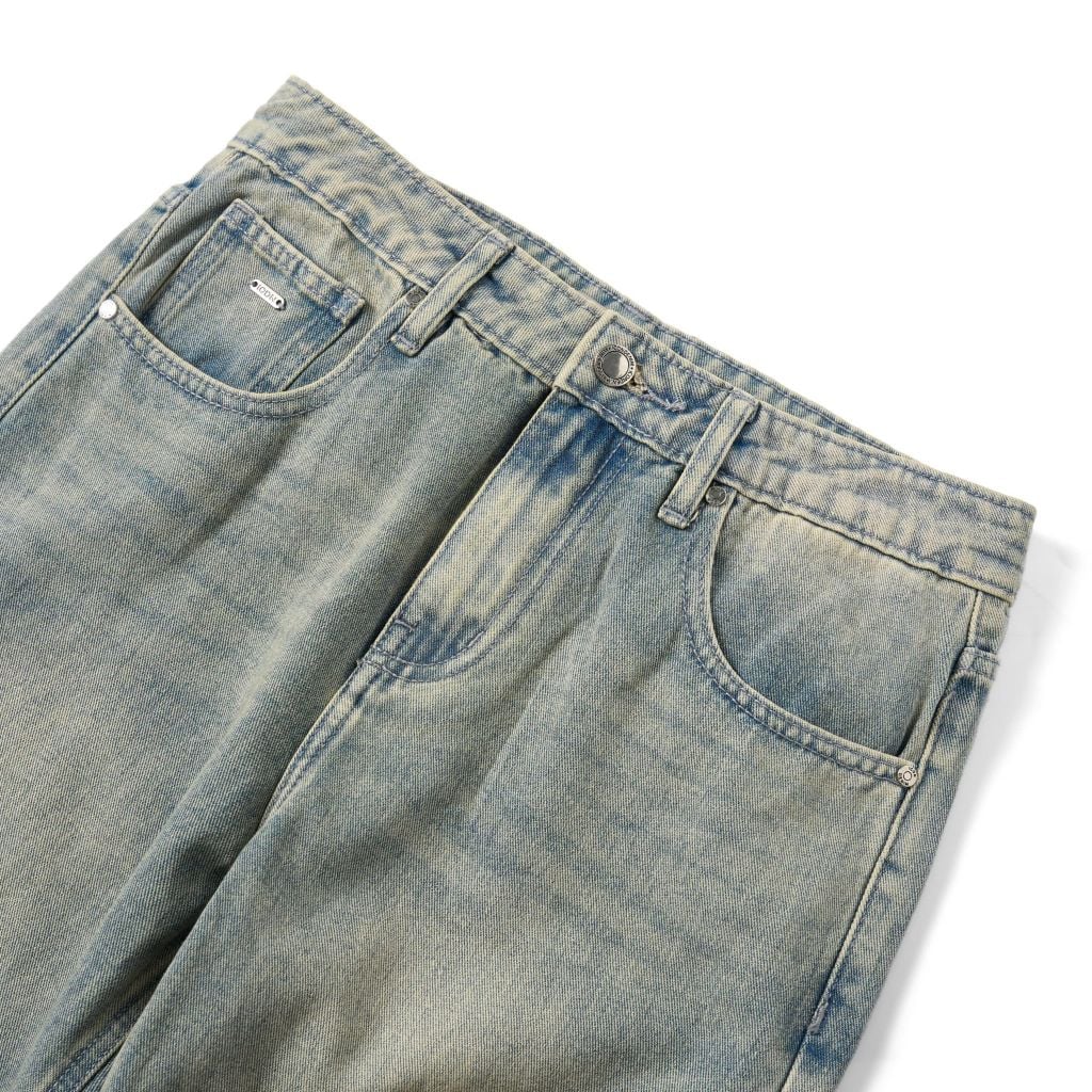 Quần Jean Nam Blue Sand Ống Suông Vintage Wash Form Straight