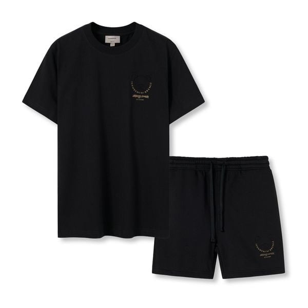 Set đồ Áo Thun Cotton Quần Nỉ Nam Mighty Bear