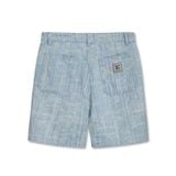 Set Đồ Ngắn Jacquard Jean Nam Form Regular