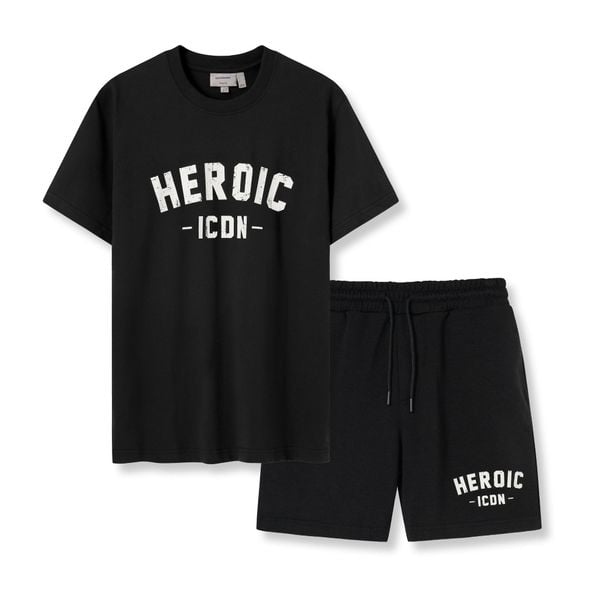 Set Đồ Ngắn Thun-Nỉ Nam Heroic Form Regular