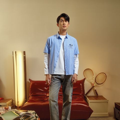 Áo Sơ Mi Nam Họa Tiết Mickey & Friends The Shades Form Boxy