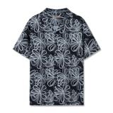 Áo Sơ Mi Cuban Twill Nam Tay Ngắn Họa Tiết In Floral Threads Form Relaxed