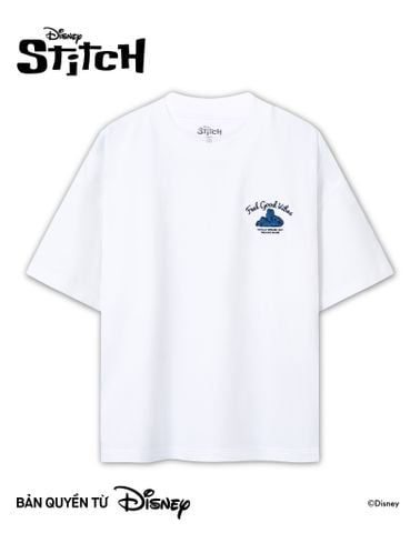 Áo Thun Nam Hoạ Tiết Disney Stitch Alien Play Form Boxy