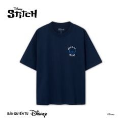 Áo Thun Nam Hoạ Tiết Disney Stitch Chill Vibes Form Boxy