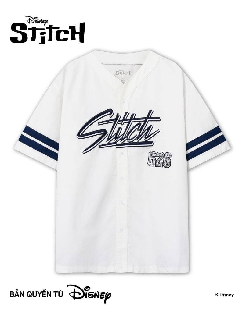 Áo Sơ Mi Bóng Chày Nam Disney Stitch Striker Edition Form Relaxed