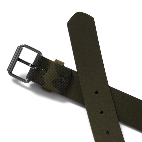 Thắt Lưng Nam Họa Tiết Camouflage Moss Đầu Khóa Kim Loại