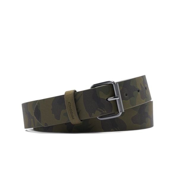 Thắt Lưng Nam Họa Tiết Camouflage Moss Đầu Khóa Kim Loại