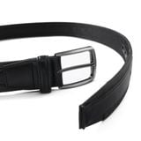 Thắt Lưng Nam Họa Tiết Shadow Stripe Đầu Khóa Gun Satin