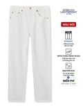 Quần Jean Nam Siêu Nhẹ Ống Suông ICON105 Lightweight Off White Form Straight
