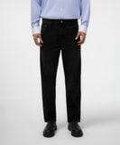 Quần Jean Nam Siêu Nhẹ Ống Suông Xám Đen Trơn ICON105 Form Straight