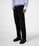 Quần Jean Nam Siêu Nhẹ Ống Suông Xám Đen Trơn ICON105 Form Straight