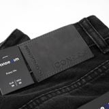 Quần Jean Nam Siêu Nhẹ Ống Suông Xám Đen Trơn ICON105 Form Straight