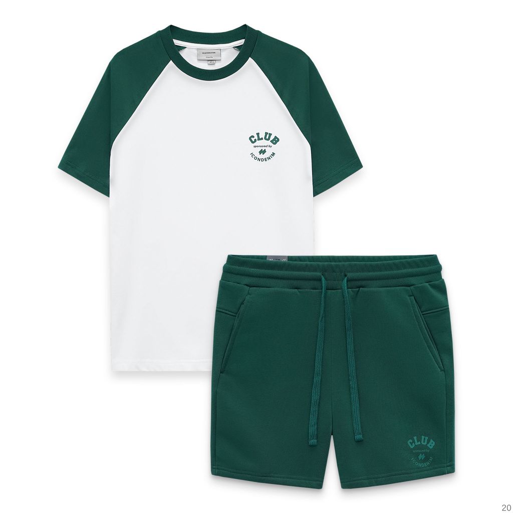 Set Đồ Cotton-Nỉ Nam Cozy Green And White Form Regular