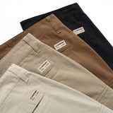 Quần Short Kaki Nam Cargo Garment Dye Form Regular