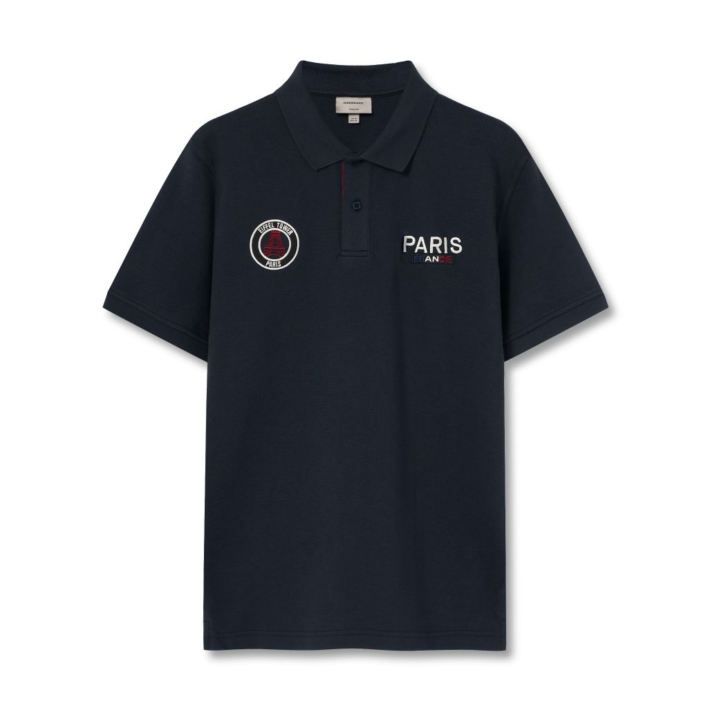 Áo Polo Nam Hoạ Tiết Paris Form Regular