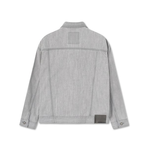 Áo Khoác Jeans Nam Siêu Nhẹ ICON105 Lightweight Form Loose Light Grey
