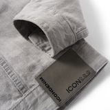 Áo Khoác Jeans Nam Siêu Nhẹ ICON105 Lightweight Form Loose Light Grey