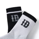 Vớ Nam Cổ Cao Mid-Crew Socks Black & White Collection