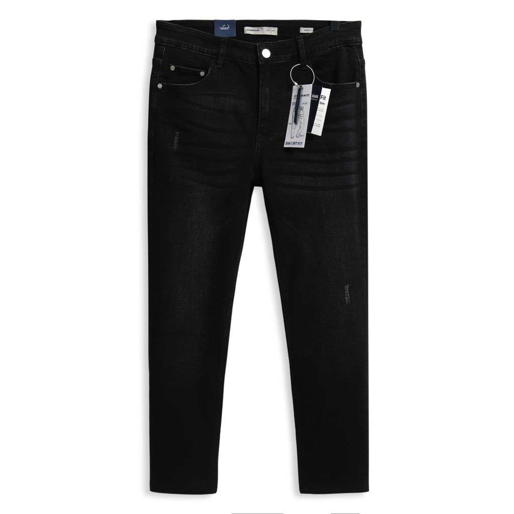 Quần Smart Jean Nam Siêu Co Dãn Đen Form Smart Fit