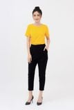  Áo thun cổ tròn basic màu xanh 