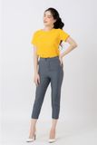  Áo thun cổ tròn basic màu hồng 