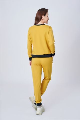  Bộ đồ thu đông nữ họa tiết Tháp - nỉ da cá 