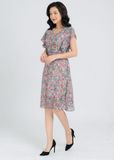  Đầm tay cánh tiên hoa hồng D2031.2 