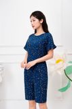  Bộ mặc nhà chất lanh nhung hoa nhí 