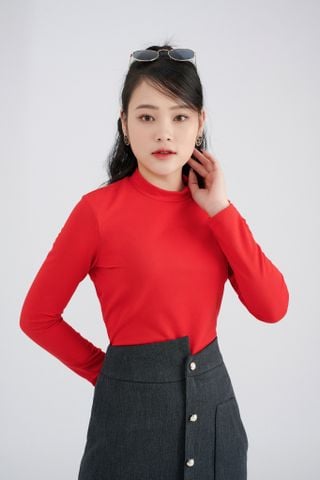  Áo nỉ nữ cổ 3 phân 
