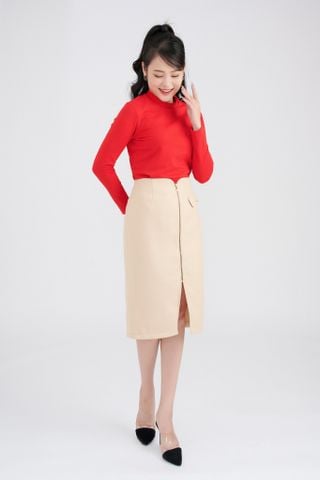  Áo nỉ nữ cổ 3 phân 