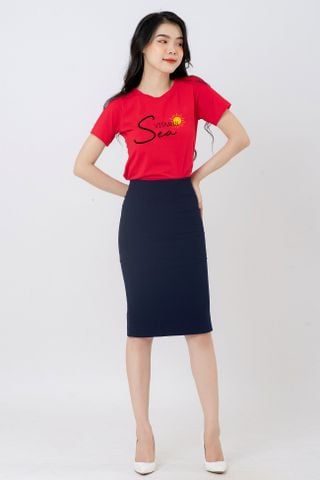  Áo thun cổ tròn in họa tiết Vitamin Sea 