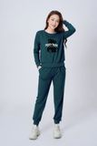  Bộ đồ thu đông nữ in họa tiết gấu - nỉ da cá 