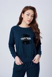  Bộ đồ thu đông nữ in họa tiết gấu - nỉ da cá 