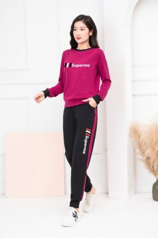  Bộ đồ thu đông nỉ nữ Chất Da cá cao cấp dáng thể thao 