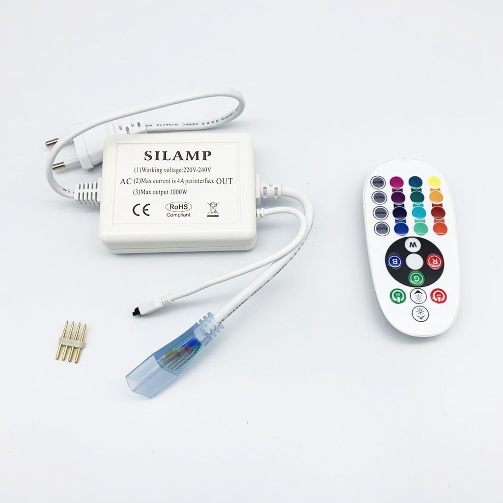 Bộ Nguồn Điều Khiển Led Dây Nhiều Màu Rgb 220V