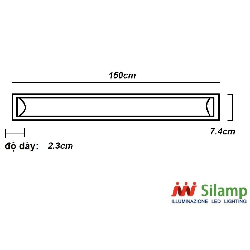 Đèn Tuýp Led Bán Nguyệt 1.5m 60w