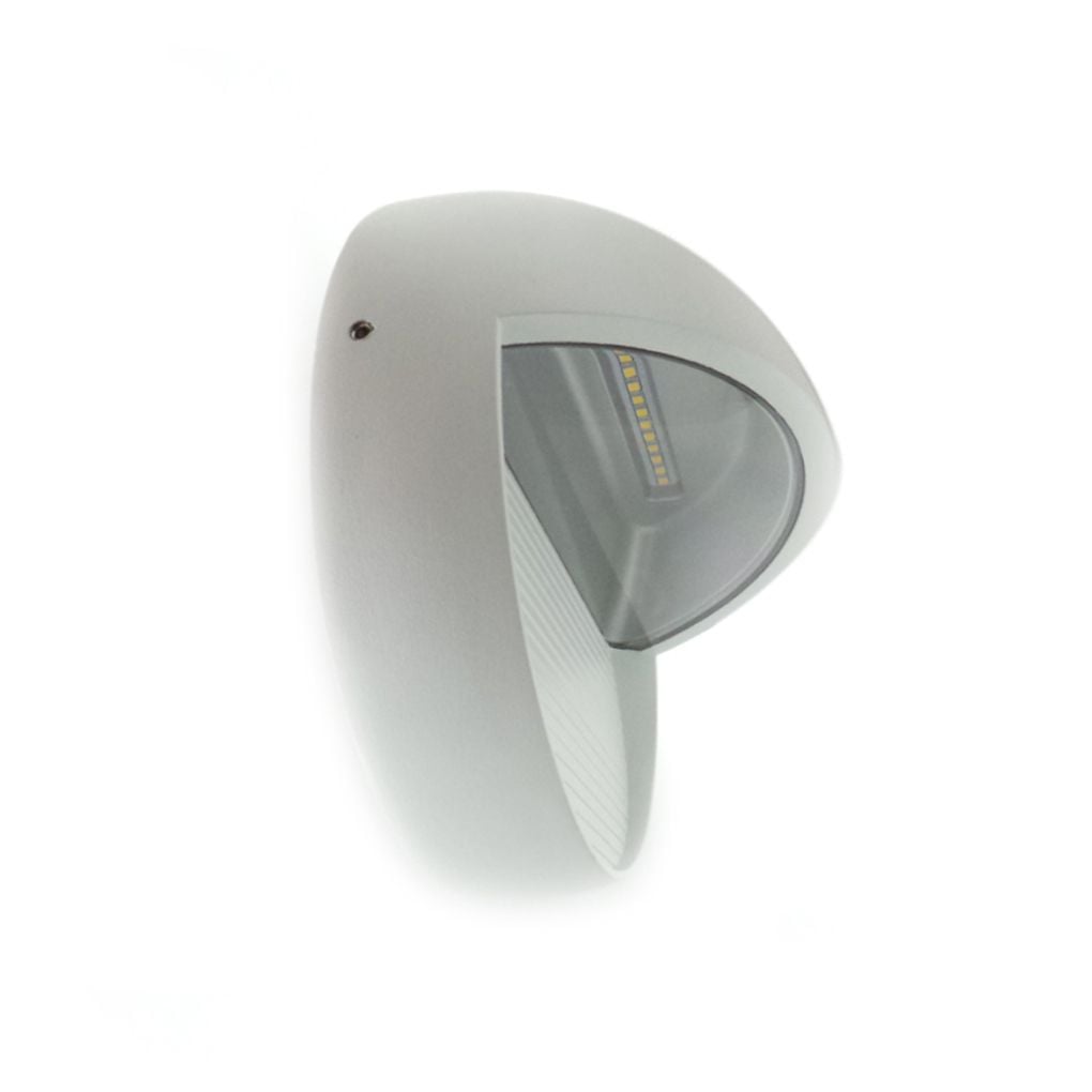 Đen Led Ốp Tường Tròn Ngoài Trời 7W