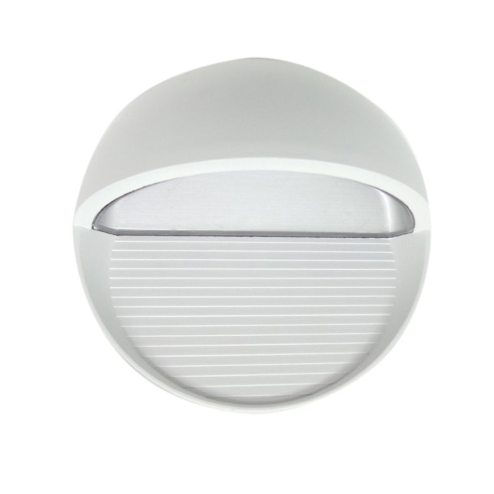 Đen Led Ốp Tường Tròn Ngoài Trời 7W