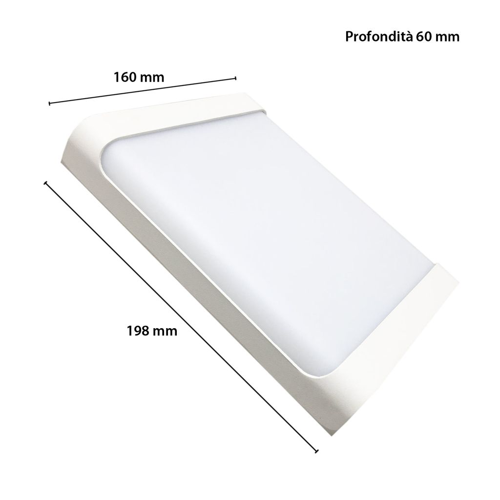 Đèn Led Ốp Tường Vuông 18W