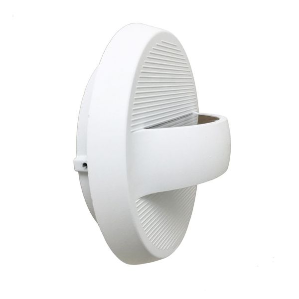 Đèn ốp hắt tường tròn màu trắng sang trọng hiện đại