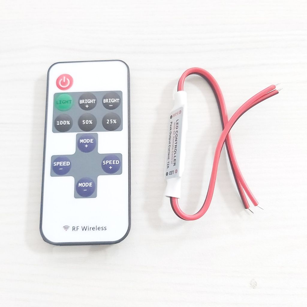 Bộ Điều Khiển Led Dây 5-24V | Dimmer Led Dây Có Remote