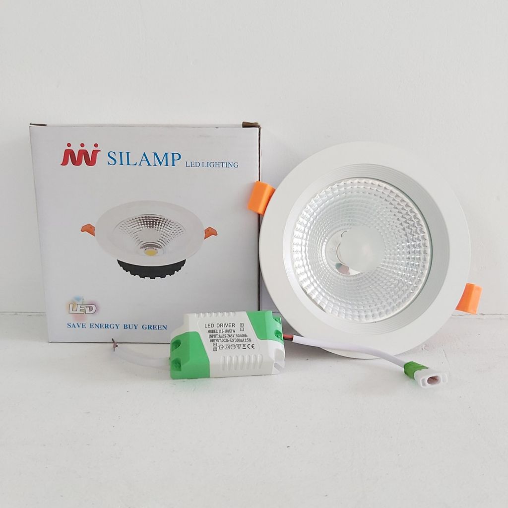 ĐÈN LED ÂM TRẦN COB 15W CHỐNG CHÓI | DOWNLIGHT LED RỌI COB